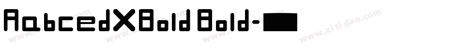 AabcedXBold Bold字体转换